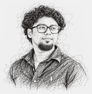 Sketch portrait of Suneesh